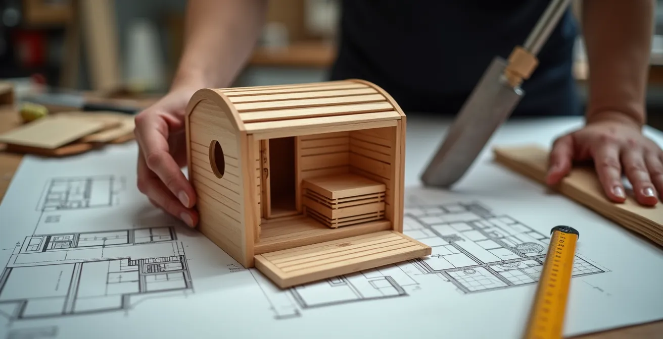 3D-Visualisierung einer Saunaplanung im digitalen Raummodell