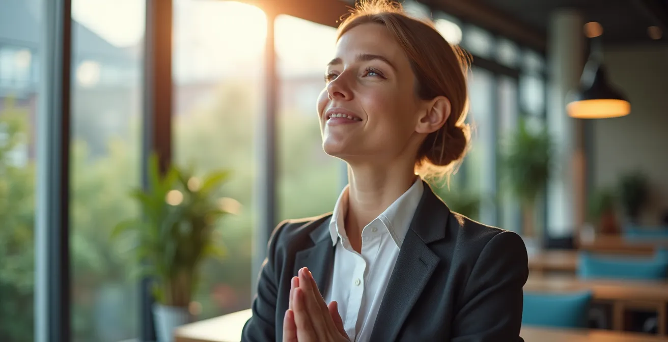 Visuelle Darstellung verschiedener Entspannungstechniken zur Burnout-Prävention