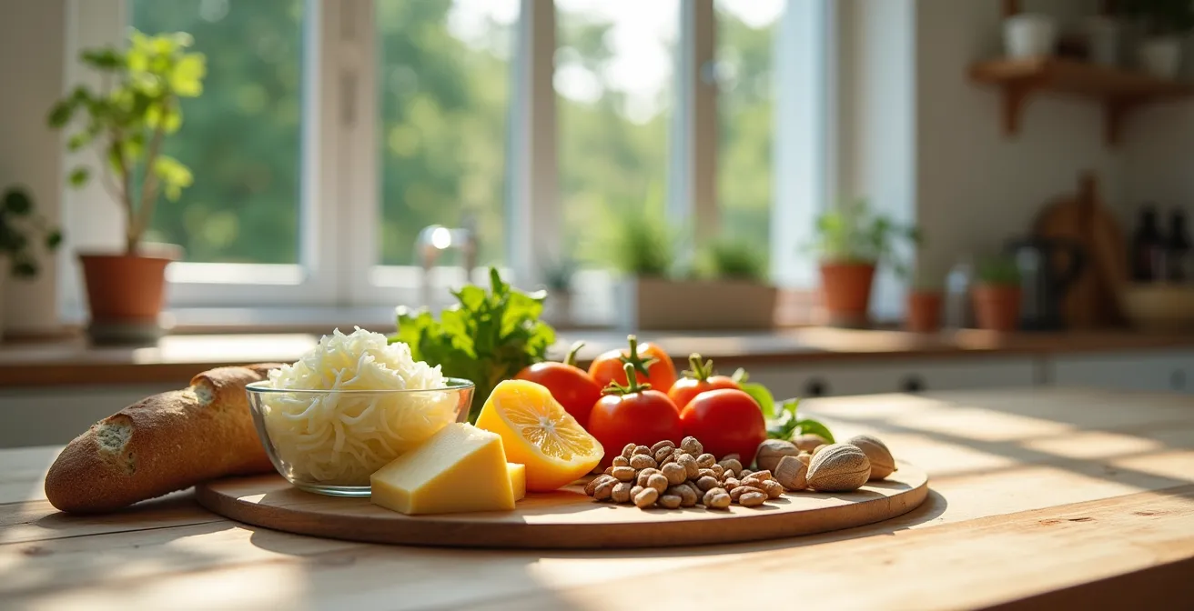 Darstellung der Verbindung zwischen darmfreundlicher Ernährung und mentaler Stärke