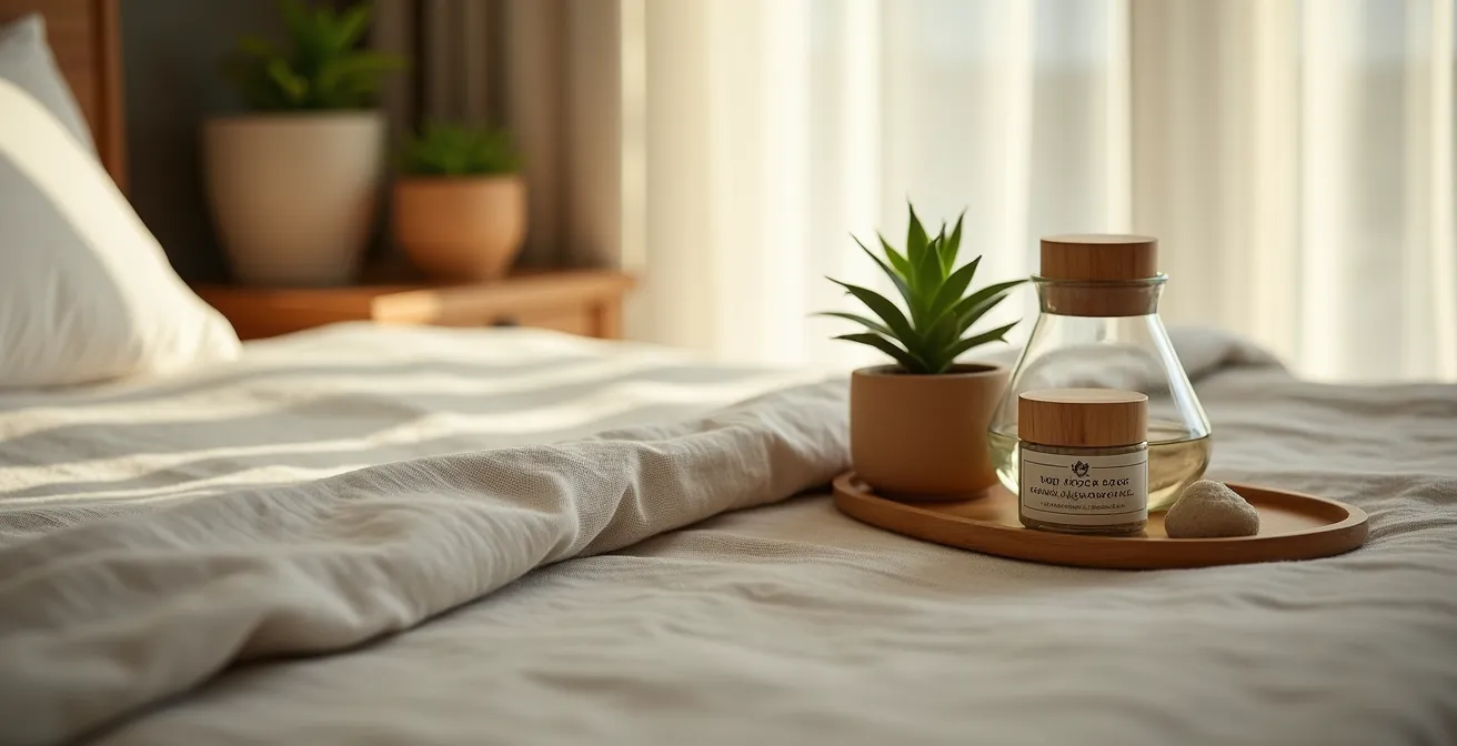 Detailaufnahme von nachhaltigen Hotelpraktiken und echten Umweltzertifikaten