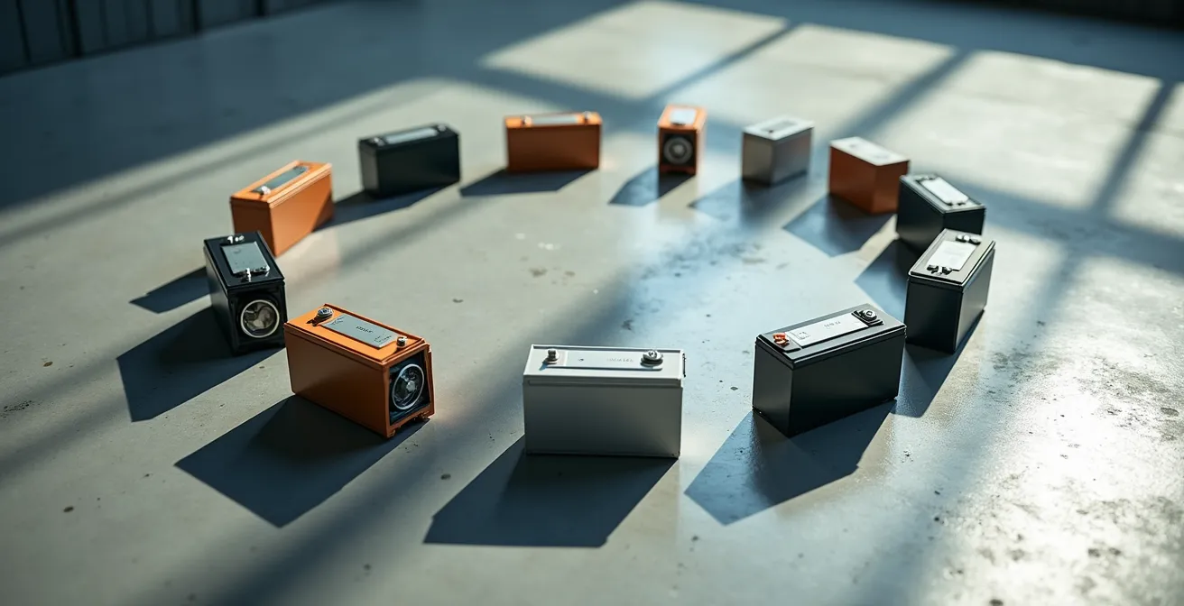 Symbolische Darstellung der Kreislaufwirtschaft in der Elektromobilität