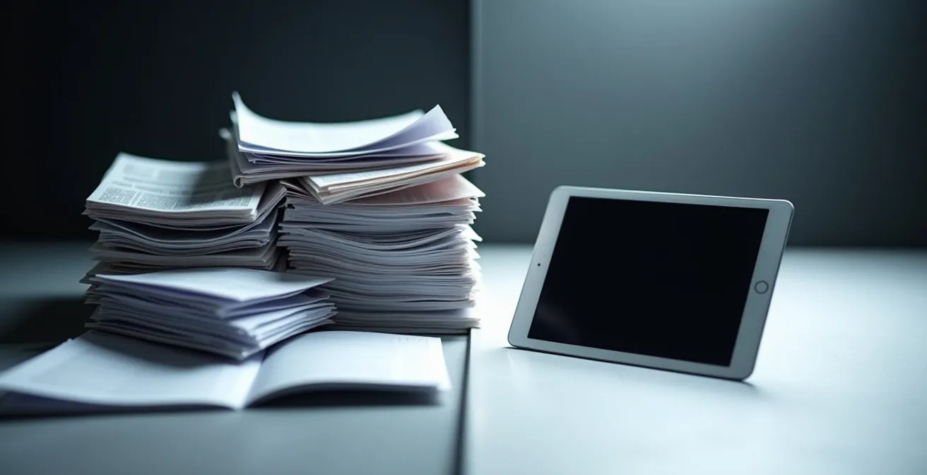 Kostenvergleich, der die Komplexität der manuellen Steuerregistrierung dem einfachen OSS-Verfahren gegenüberstellt.