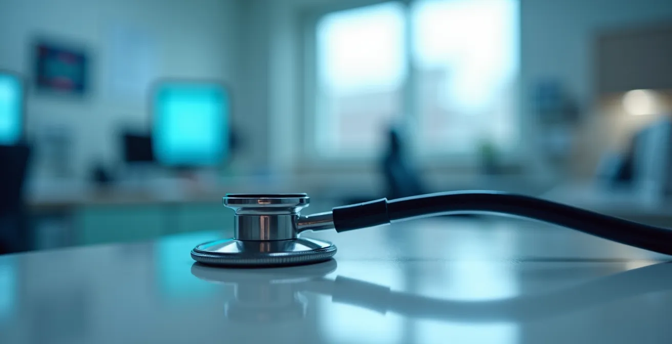 Arztpraxis mit modernen Untersuchungsgeräten für Gesundheits-Check-ups