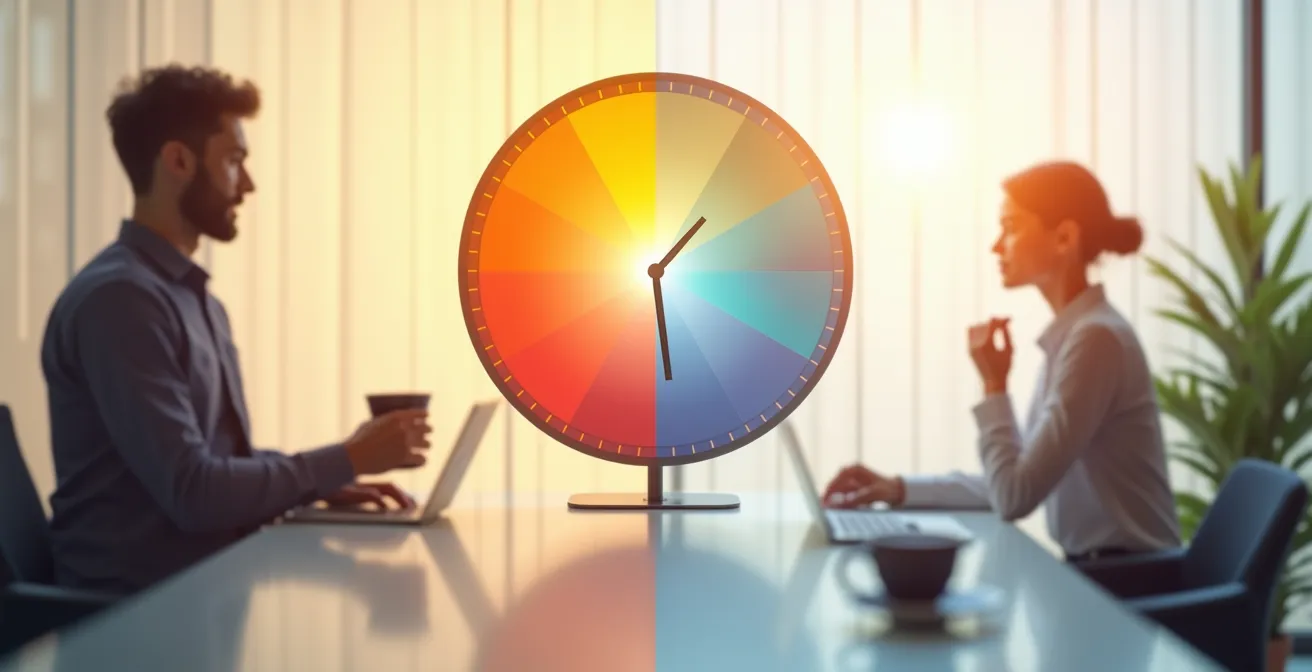 Visualisierung der persönlichen Energiekurve im Tagesverlauf mit Fokuszonen